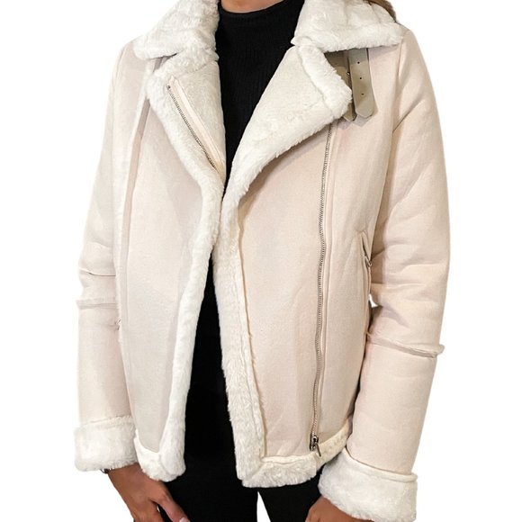 Blu Pepper Jackets & Coats Shearling Moto Jacket Poshmark